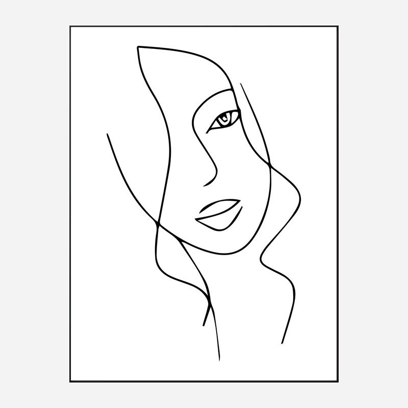 Beauty Line Art Print