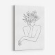 Flower Head Line Art Print Flower Head Line Art Print