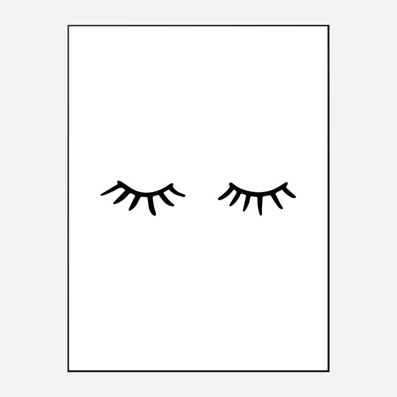 Eye Lashes Art Print