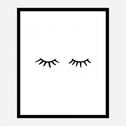 Eye Lashes Art Print