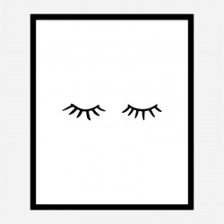 Eye Lashes Art Print