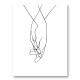 Hands Of Love Line Art Print Hands Of Love Line Art Print