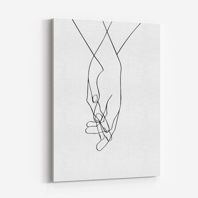 Hands Of Love Line Art Print Hands Of Love Line Art Print