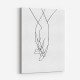 Hands Of Love Line Art Print Hands Of Love Line Art Print