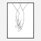 Hands Of Love Line Art Print Hands Of Love Line Art Print