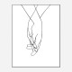 Hands Of Love Line Art Print Hands Of Love Line Art Print