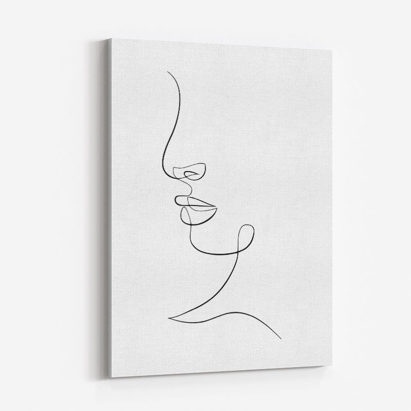 Face Lines Art Print