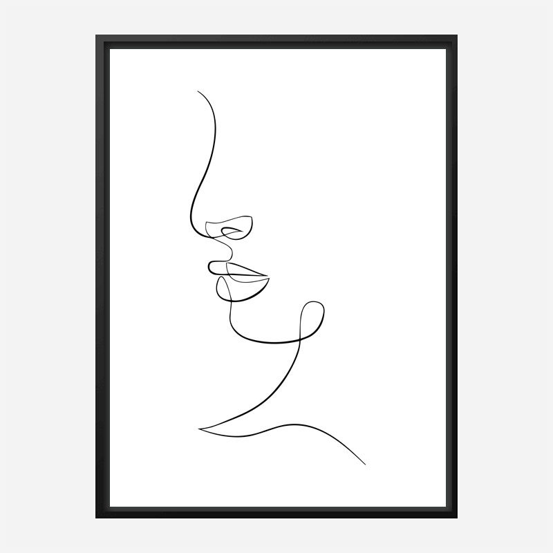 Face Lines Art Print