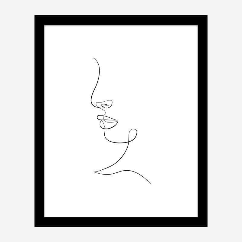 Face Lines Art Print