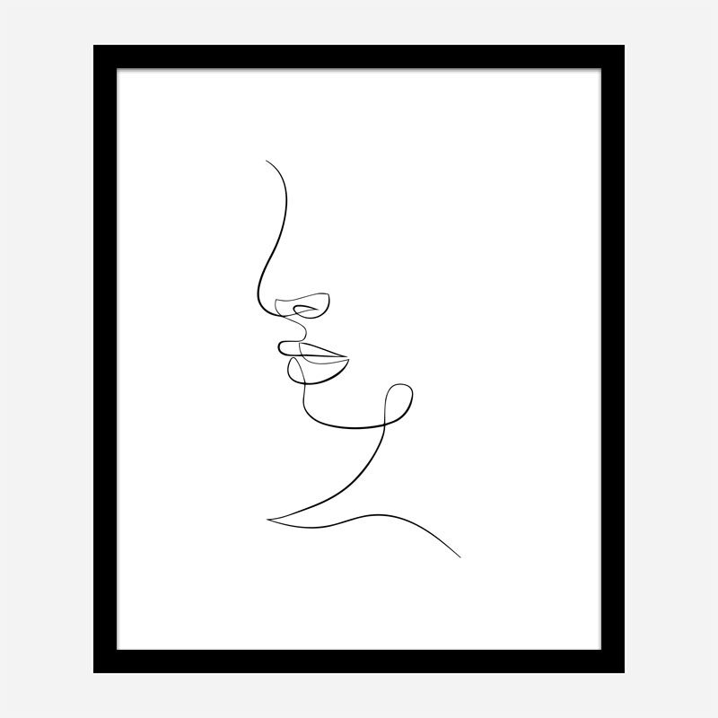 Face Lines Art Print