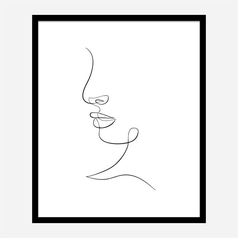 Face Lines Art Print