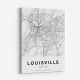 Louisville Kentucky City Map Art Print