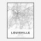 Louisville Kentucky City Map Art Print