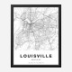 Louisville Kentucky City Map Art Print