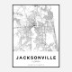 Jacksonville Florida City Map Art Print