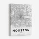 Houston Texas City Map Art Print