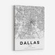 Dallas Texas City Map Art Print