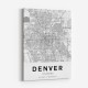 Denver Colorado City Map Art Print