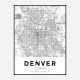 Denver Colorado City Map Art Print