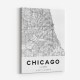 Chicago Illinois City Map Art Print