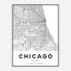 Chicago Illinois City Map Art Print