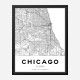 Chicago Illinois City Map Art Print