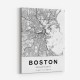 Boston Massachusetts City Map Art Print