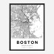 Boston Massachusetts City Map Art Print