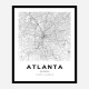 Atlanta Georgia City Map Art Print