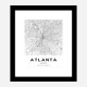 Atlanta Georgia City Map Art Print