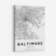 Baltimore Maryland City Map Art Print