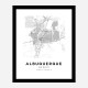 Albuquerque New Mexico City Map Art Print