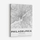 Philadelphia Pennsylvania City Map Art Print