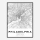 Philadelphia Pennsylvania City Map Art Print