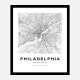 Philadelphia Pennsylvania City Map Art Print