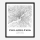 Philadelphia Pennsylvania City Map Art Print