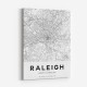 Raleigh North Carolina City Map Art Print