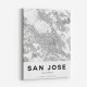 San Jose California City Map Art Print