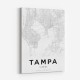 Tampa Florida City Map Art Print