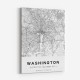 Washington District Of Colombia City Map Art Print