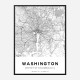 Washington District Of Colombia City Map Art Print