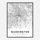 Washington District Of Colombia City Map Art Print