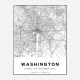 Washington District Of Colombia City Map Art Print