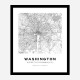 Washington District Of Colombia City Map Art Print