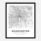 Washington District Of Colombia City Map Art Print