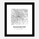 Washington District Of Colombia City Map Art Print