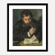 Auguste Renoir by Claude Monet Art Print Auguste Renoir by Claude Monet Art Print