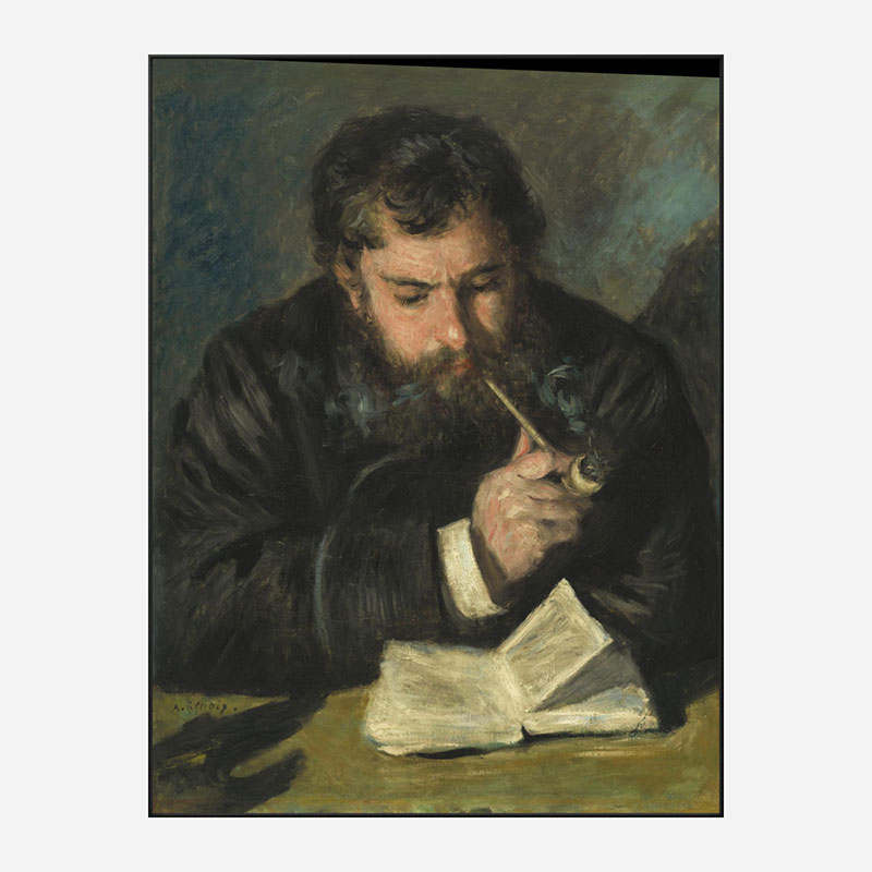 Auguste Renoir by Claude Monet Art Print Auguste Renoir by Claude Monet Art Print