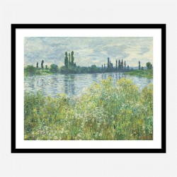 Banks of the Seine by Claude Monet Art Print