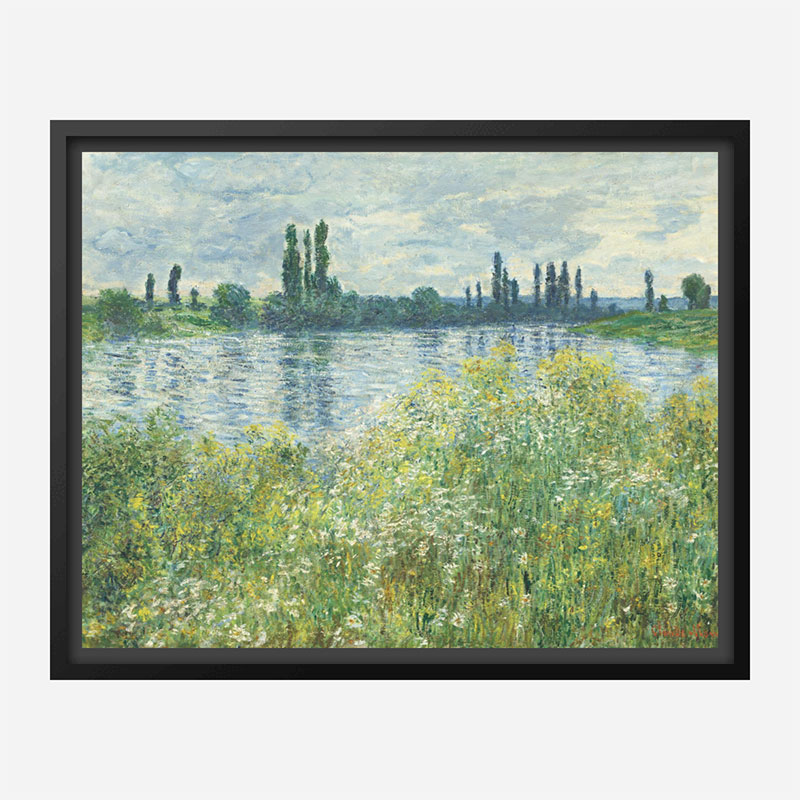 Banks of the Seine by Claude Monet Art Print